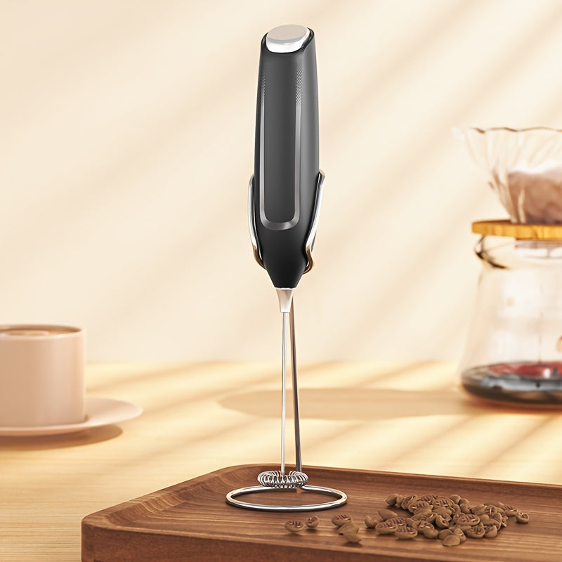 The CLITON Electric Milk Frother is a handheld, battery-powered foam maker perfect for creating coffee, cappuccinos, and lattes with ease. Ideal for latte art and use in the kitchen, this wireless frother is powered by AA batteries.