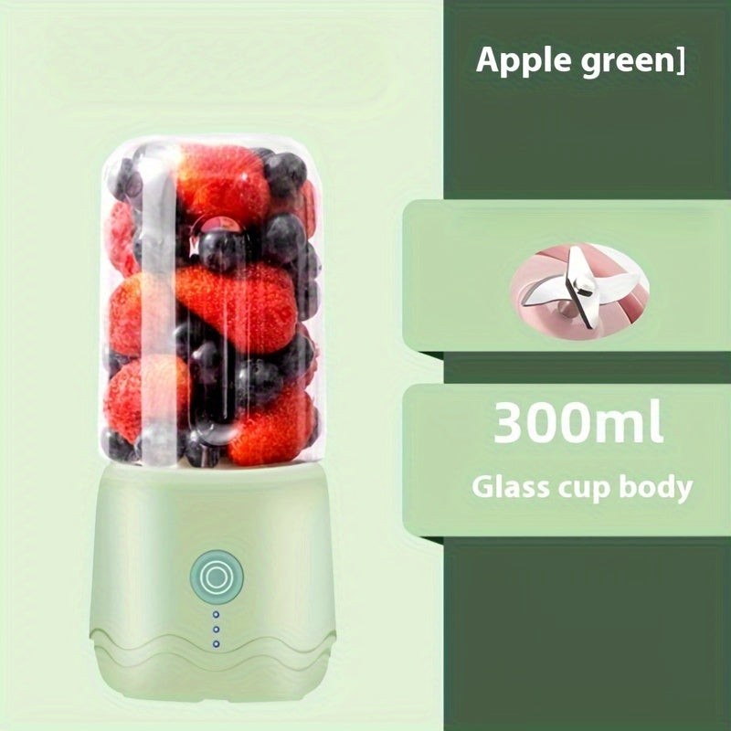 Small, cordless portable juicer - Charges via USB, with automatic blending function for convenient smoothies & shakes on-the-go - Ideal Holiday present.