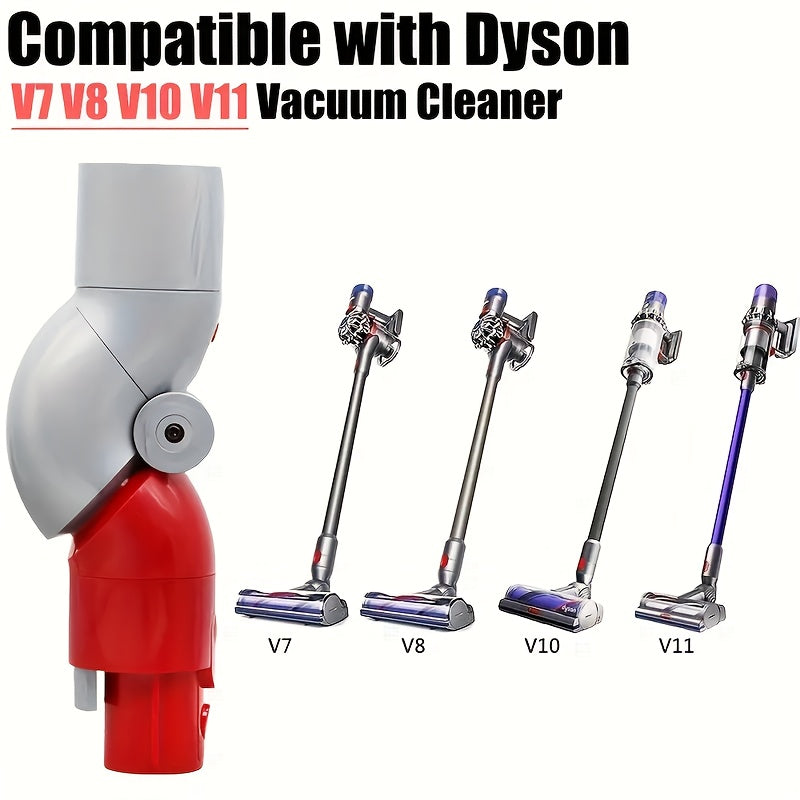 The Low Telescopic Adapter is compatible with Dyson Vacuum Cleaner Accessories V7, V8, V10, V11, and V15, and includes a swivel head for easy connection adjustments.