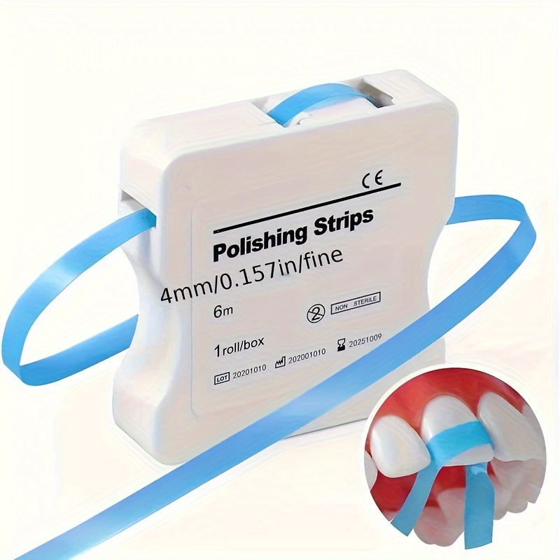 4mm Fine Sandpaper Dental Polishing Strips, Blue or Pink, 236.22 Inches Length