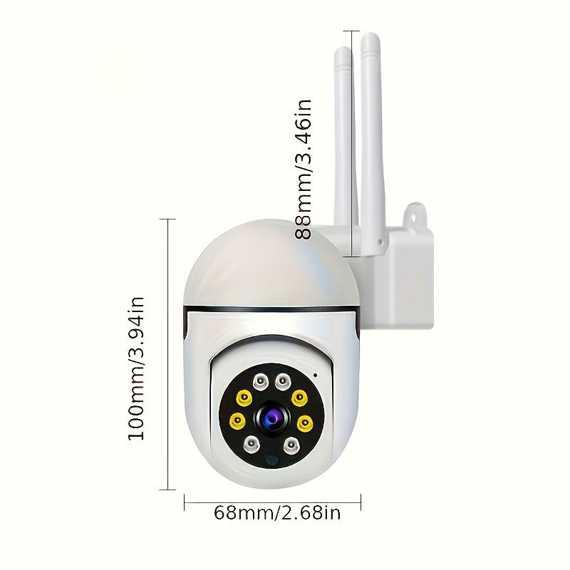 Tashqi tungi ko'rish xavfsizlik kamerası, uy xavfsizligi uchun HD 5G WiFi bilan