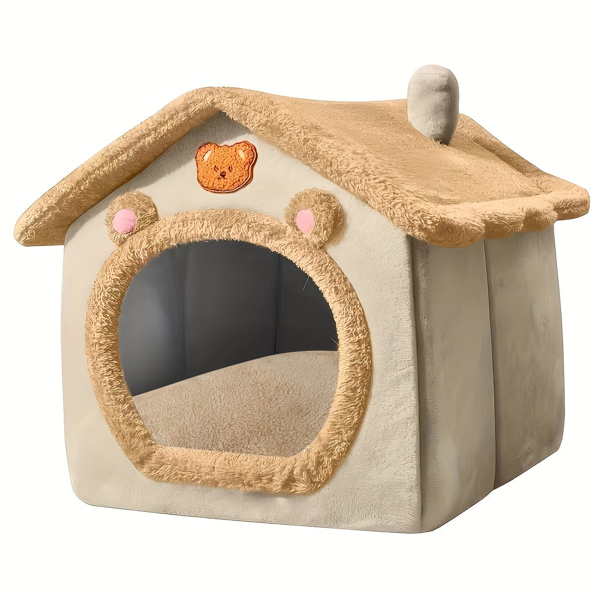 1pc Cat Kennel/Dog Kennel, House Type, Four Seasons, Small Cat and Dog Kennel, Winter-Warm, Disassemblable and Washable Pet House.