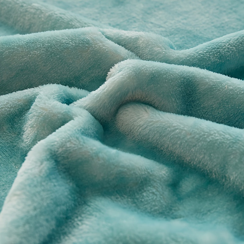 Cozy up with the Ultra-Soft Coral Fleece Throw Blanket. This double-sided blanket is thick and warm, perfect for the couch, bed, sofa, office, or traveling. It makes a versatile gift idea and is ideal for use in any season, including autumn and winter.