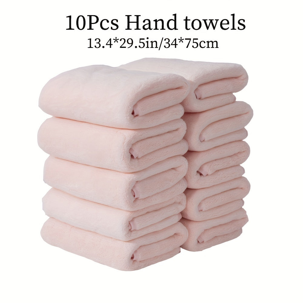 Soft and comfortable microfiber hand towel set with good water absorption, suitable for family, shower, fitness, and sauna. Available in multi-color options.