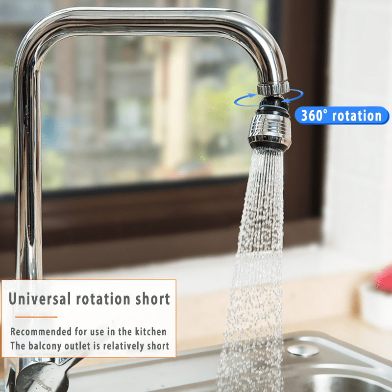 High Pressure Faucet Extender with 360-Degree Rotation, 2 Modes, Easy Installation, Water-Saving Kitchen Gadget, Essential Kitchen Accessory