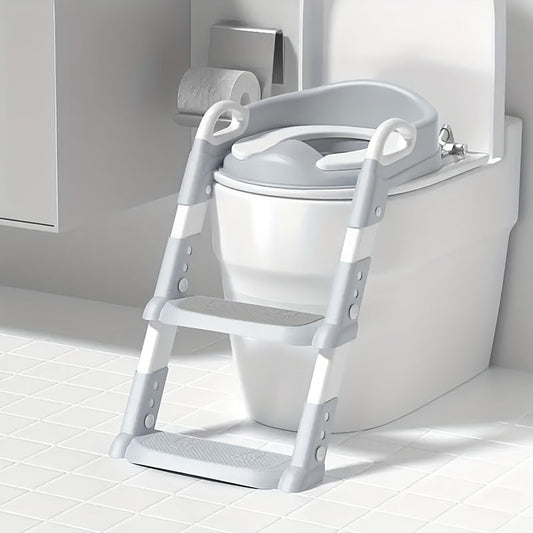 Children's Foldable Toilet Step Stool - Sturdy and Comfortable Potty Training Seat for Boys and Girls, Made of Durable Plastic, Comes in Multiple Colors