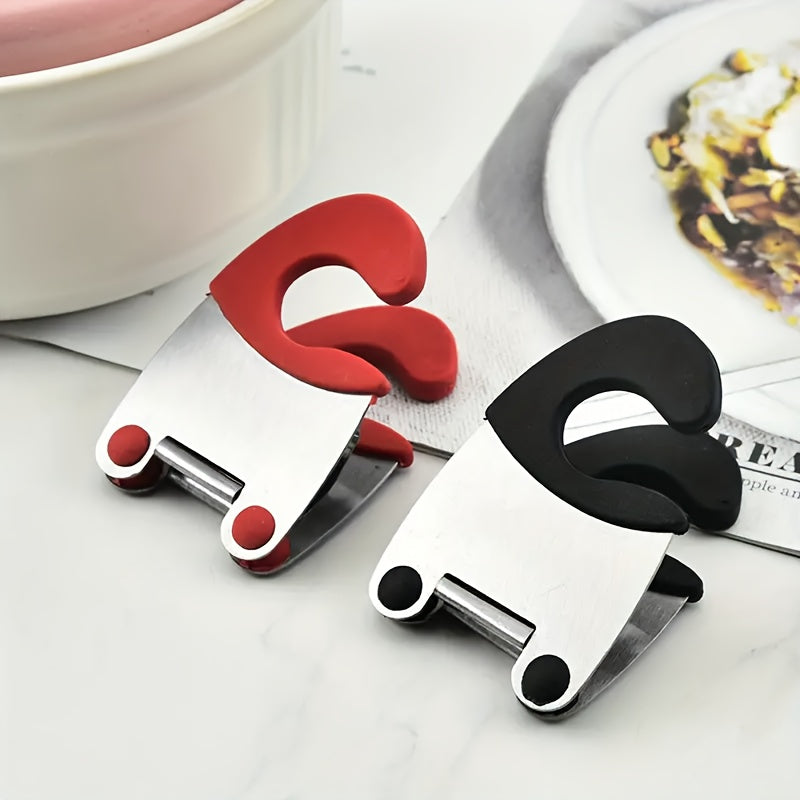 Bracket made of silicone, versatile tool, spoon made of silicone, holder for cooking spoons, flexible clamp for pots, side clamp for pots, handle for spoon rests, hooks, clamps for spoons, clamps for pots, resting place for spoons, scraper.