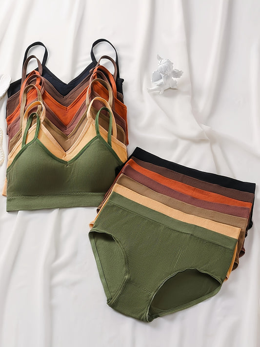 7-color sports bra set