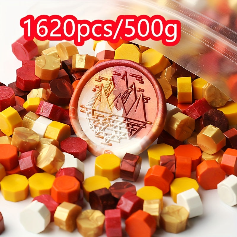 1620pcs/500g Octagonal wax particles for envelope special mud DIY gift box sealing wax retro bulk sealing wax particle