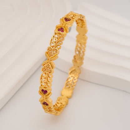 Luxurious Ethnic Style Bracelet for Dubai Women's Fashion in the Middle East - A European and American Hand Ornament fit for a Bride, with the elegance of a Closed Mouth Bracelet inspired by African Nigeria Women's Wedding Accessories.