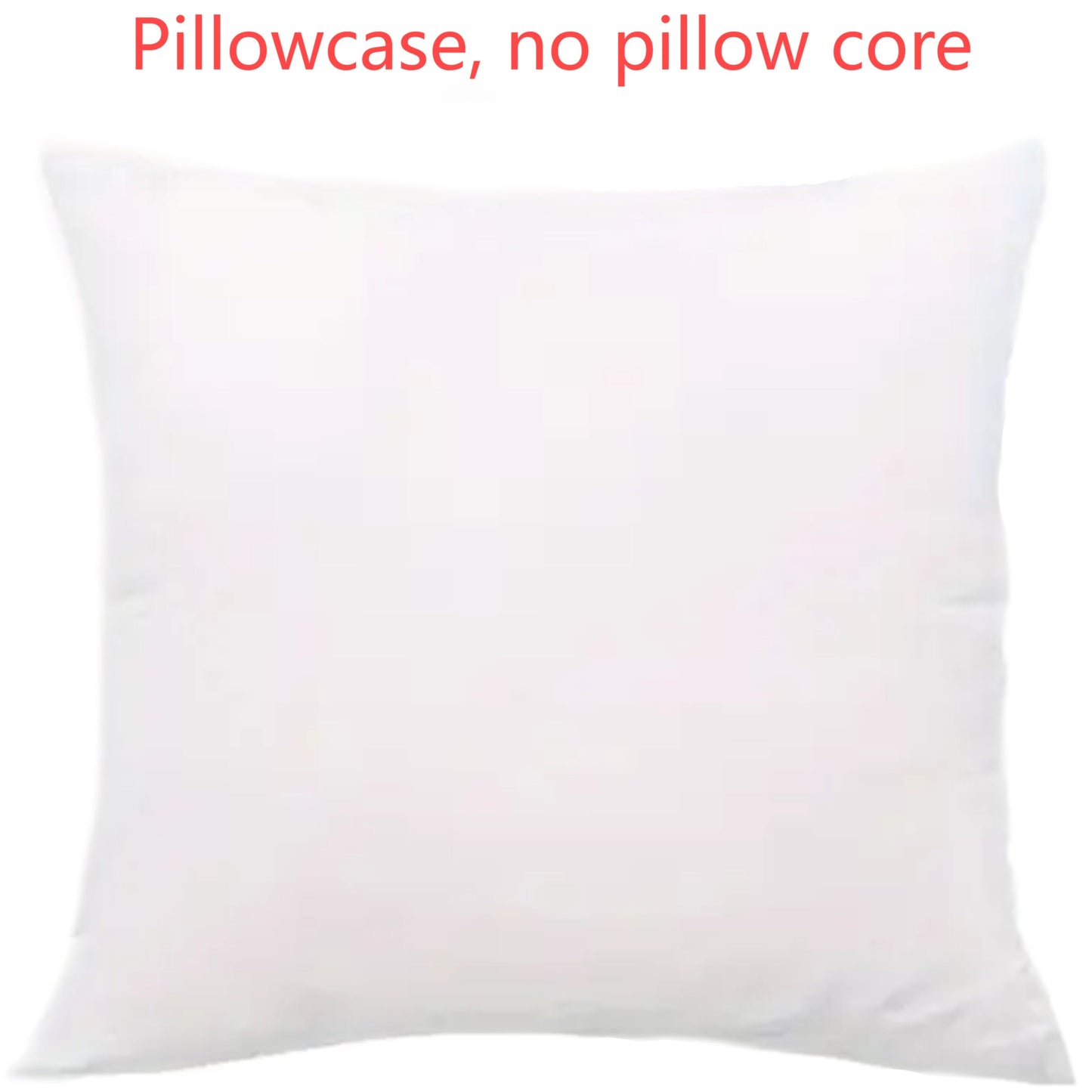 Contemporary White Throw Pillow Cover - Made of Polyester, Easily Washable, Features Zipper Closure and Woven Design - Suitable for a Variety of Room Styles - Available in Sizes Ranging from 16x16 to 50.8x50.8 cm - Does Not Include Pillow Core