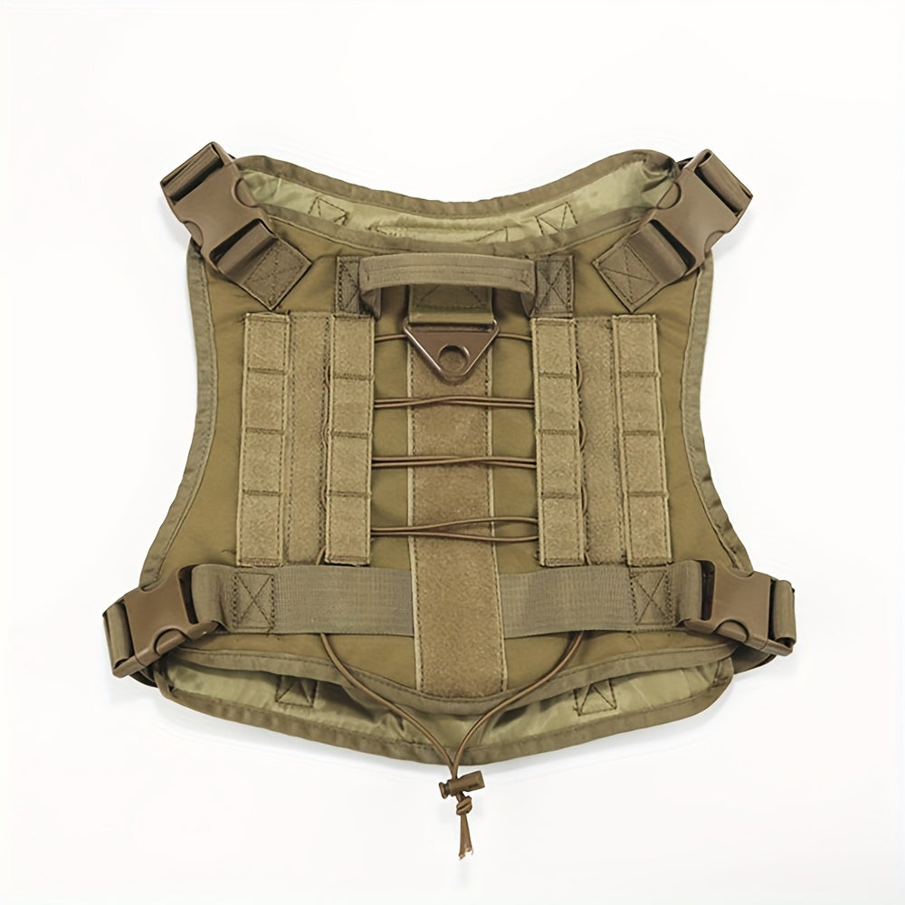 Large dog tactical training vest for outdoor rescue and overall dog equipment for medium to large dogs.