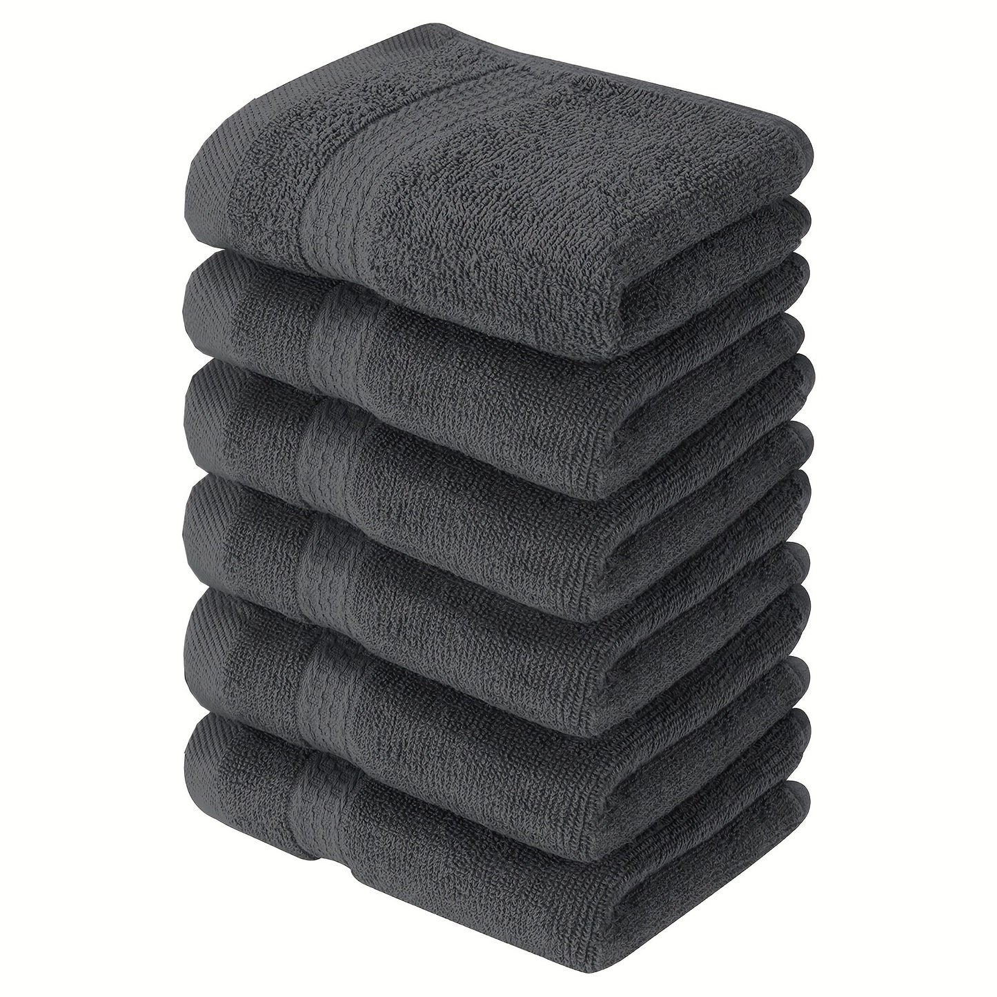 6 pack of premium cotton washcloths, super absorbent with modern style, 430 GSM, perfect for bathroom, spa, gym. Size: 33.02x33.02 cm, space theme essentials.