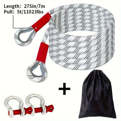 Off-road and SUV Special Traction Rope, 18143.69KG/18T, Car Rescue Hook.