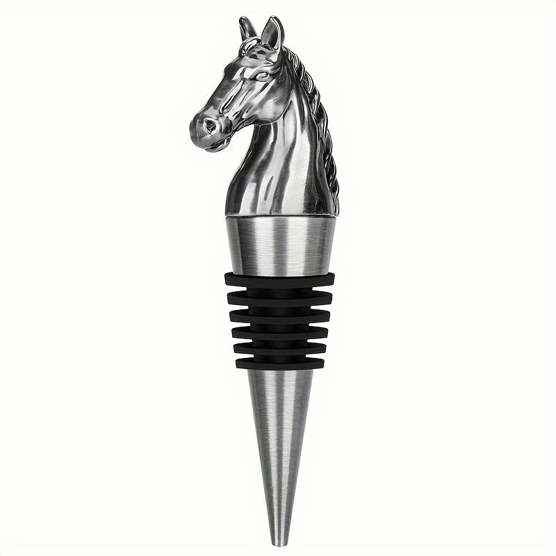 Wine Stopper in the Shape of a Horse's Head, for Preserving Wine and Champagne