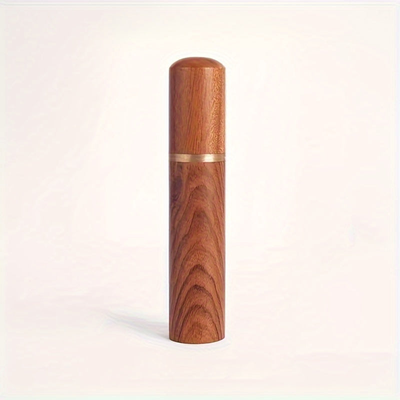 The Durable Portable Wooden Espresso Tamper is a 1pc Professional Multipurpose Manual Coffee Distributor Tool, perfect for Home, Party, and Café Use without the need for electricity.