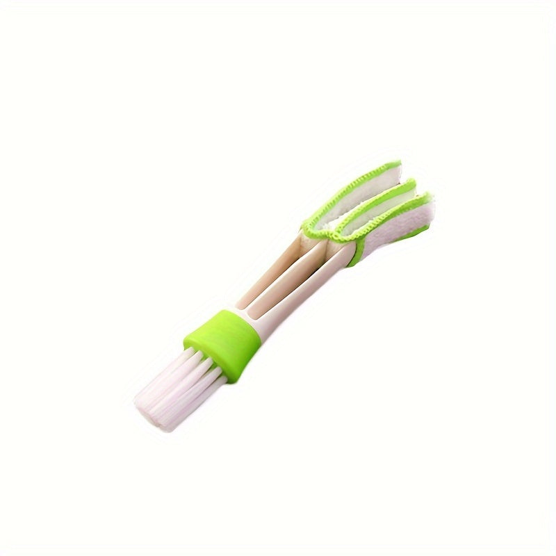 Detachable and washable car vent cleaning brush for hard-to-reach corners and door partitions.