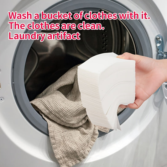 Travel and home-ready laundry bubble sheets: strong stain removal, fresh scent, color-safe, dye-free.