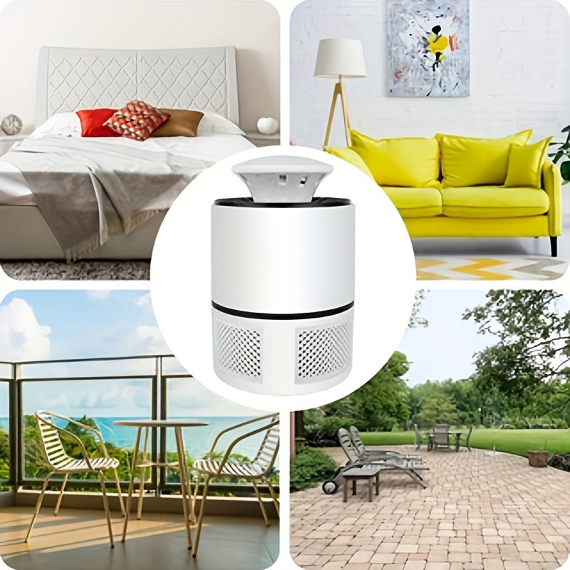 USB-powered mosquito repellent lamp: silent, automatic, indoor/outdoor use with no scent.