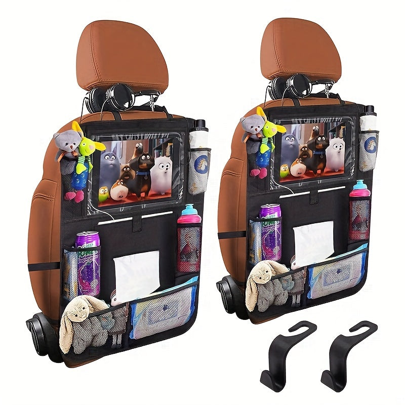 Multifunctional Car Seat Storage Bag with Seat Back Organizer and Hanging Mechanism - Perfect Gift for Christmas, Halloween, and Thanksgiving Day with Anti-Kick Protection for Rear Seat