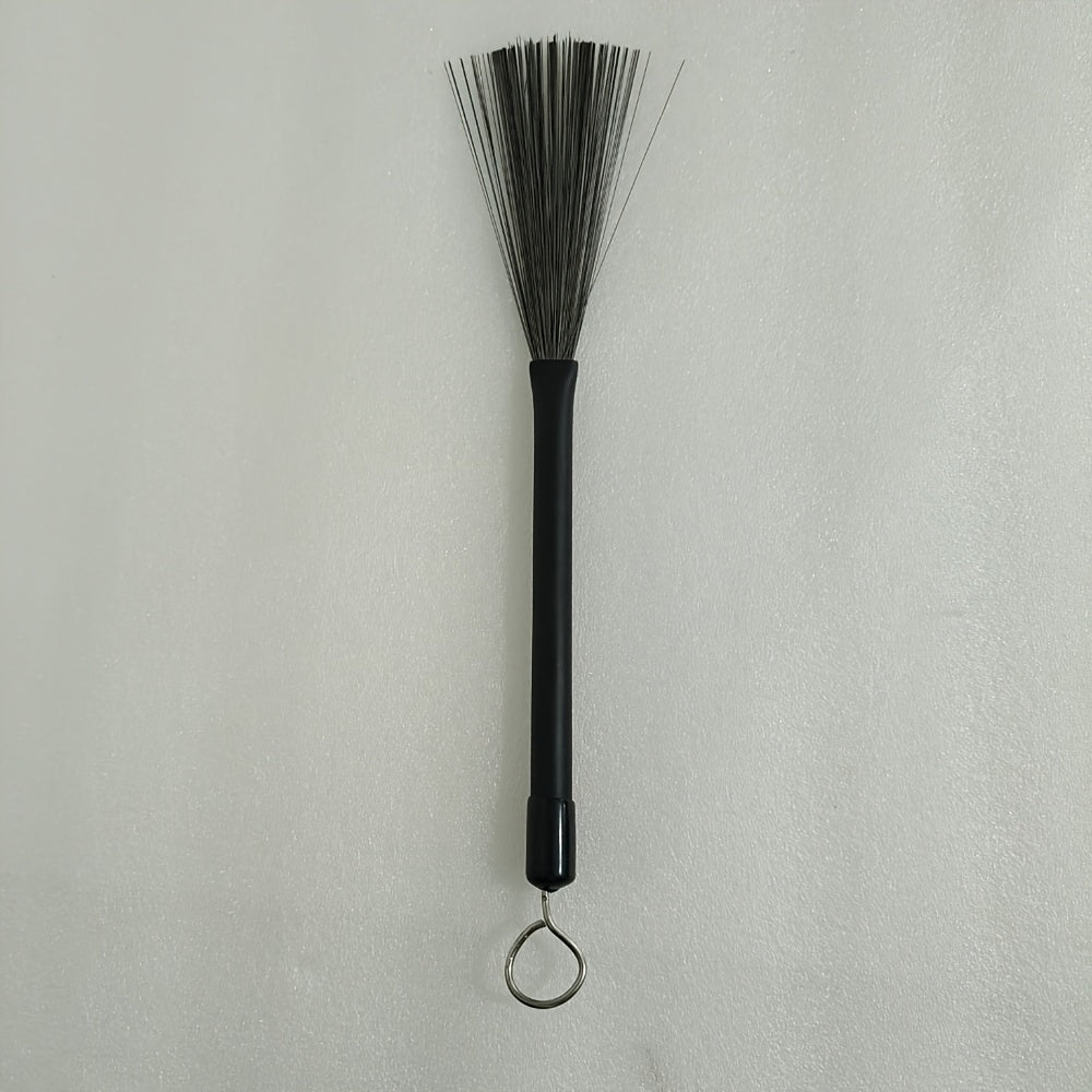 ProDrum Retractable Drum Brush Set in Black, ideal for Jazz drumming, includes durable percussion accessories for drummers.