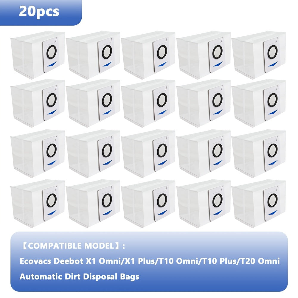 3L Большие ёмкости сменные мешки, совместимые с робот-пылесосами Ecovacs Deebot X1 Omni, X1 Plus, T10 Omni, T10 Plus и T20 Omni X&T Series.