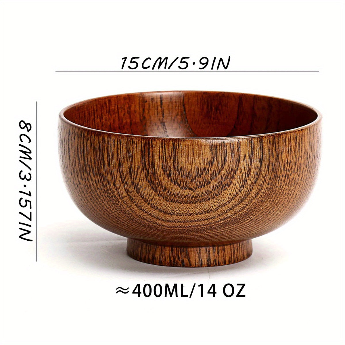 1pc Acid Jujube Wood Bowl, Household Retro Camping Tableware, Anti-scalding Anti-fall, Kitchen Supplies