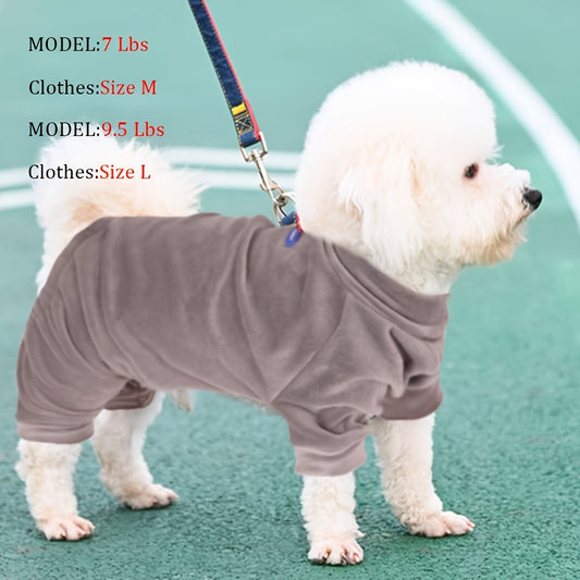 Super soft pet jumpsuit for small dogs.