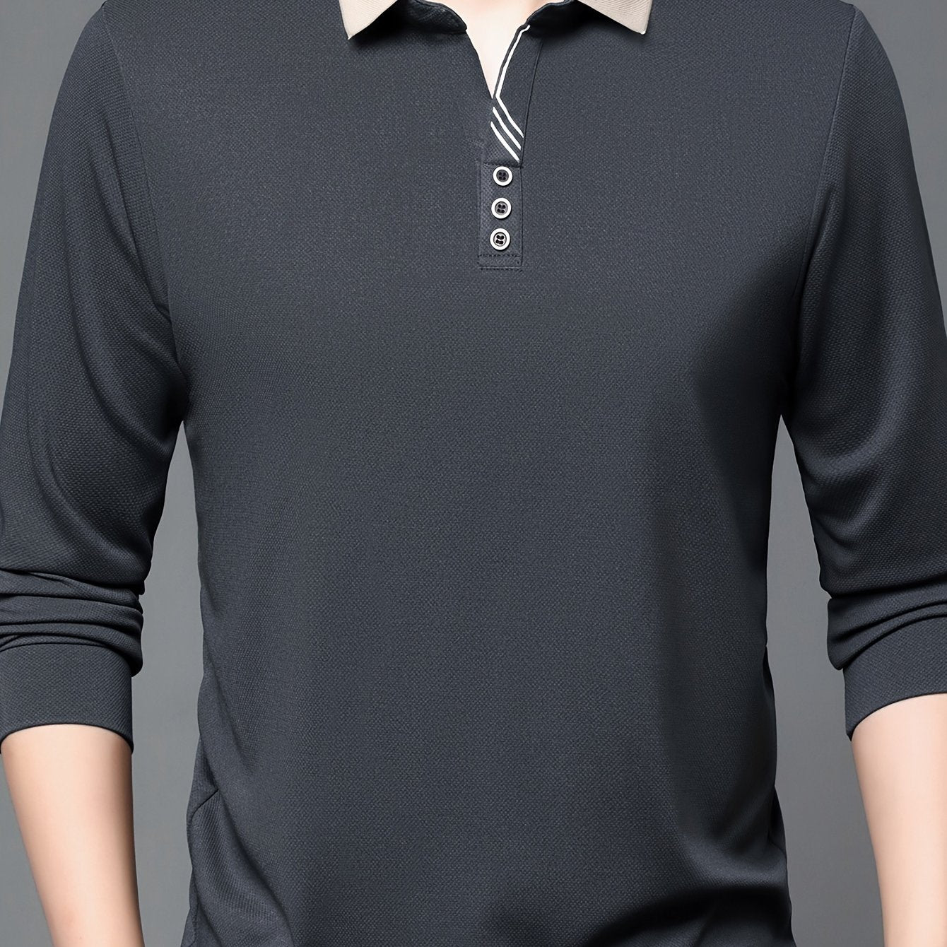 Lightweight, breathable long sleeve shirt for golf and business casual wear.