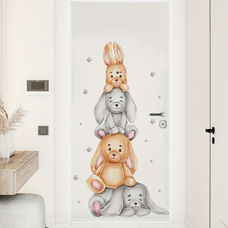 Cute cartoon bear decal for walls and windows.