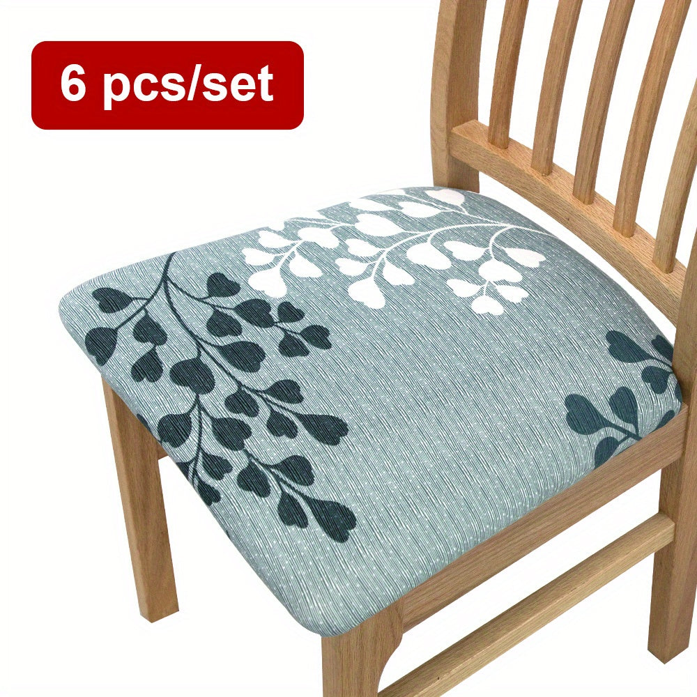 4/6 Elastic Chair Cushion Covers with Print