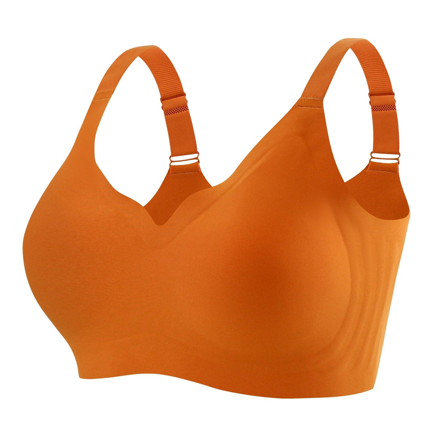 Women's Elegant Plus Size Seamless Bra with Light Padding and Full Coverage