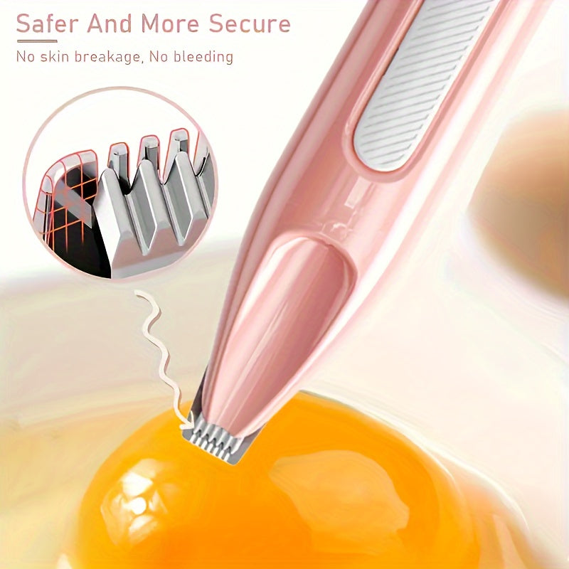 Silent pet grooming kit with rechargeable clippers, low-noise paw trimmer, and cordless nail polisher - USB powered.