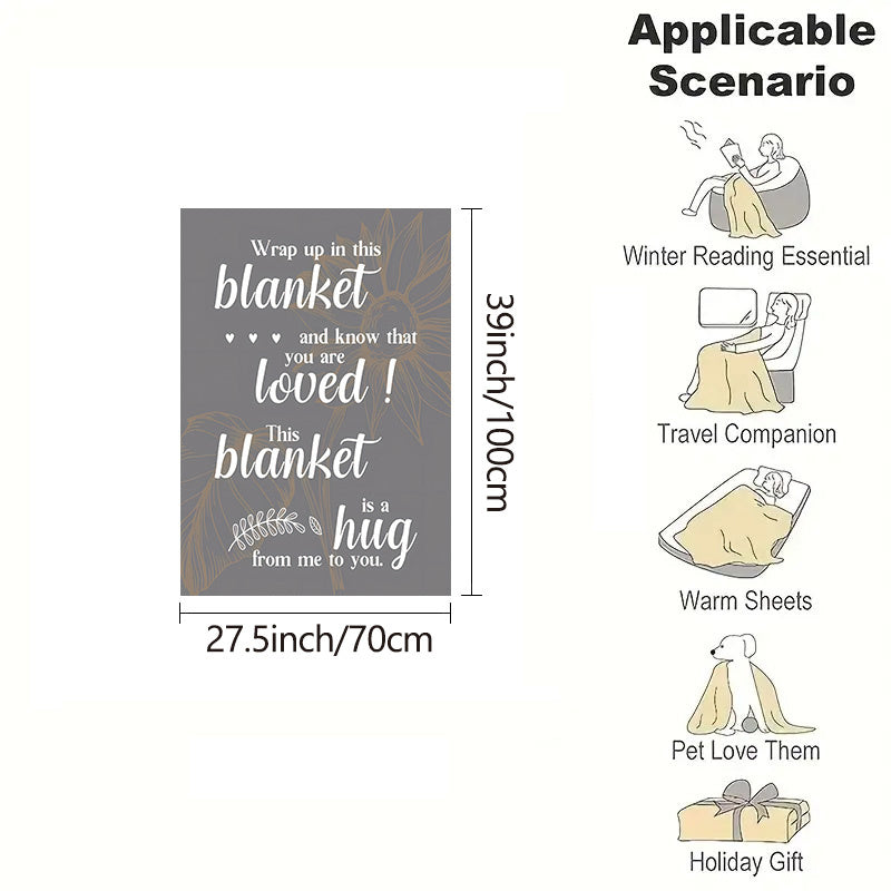 Inspirational Cuddle Blanket for a Speedy Recovery - Luxuriously Soft and Cozy Flannel Throw for Bed, Sofa, Office, or Camping | Ideal Motivational Gift for Him or Her