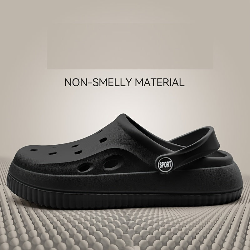 Flexible Summer EVA Clogs: Breathable, Non-Slip Slippers for Nurses & Couples.