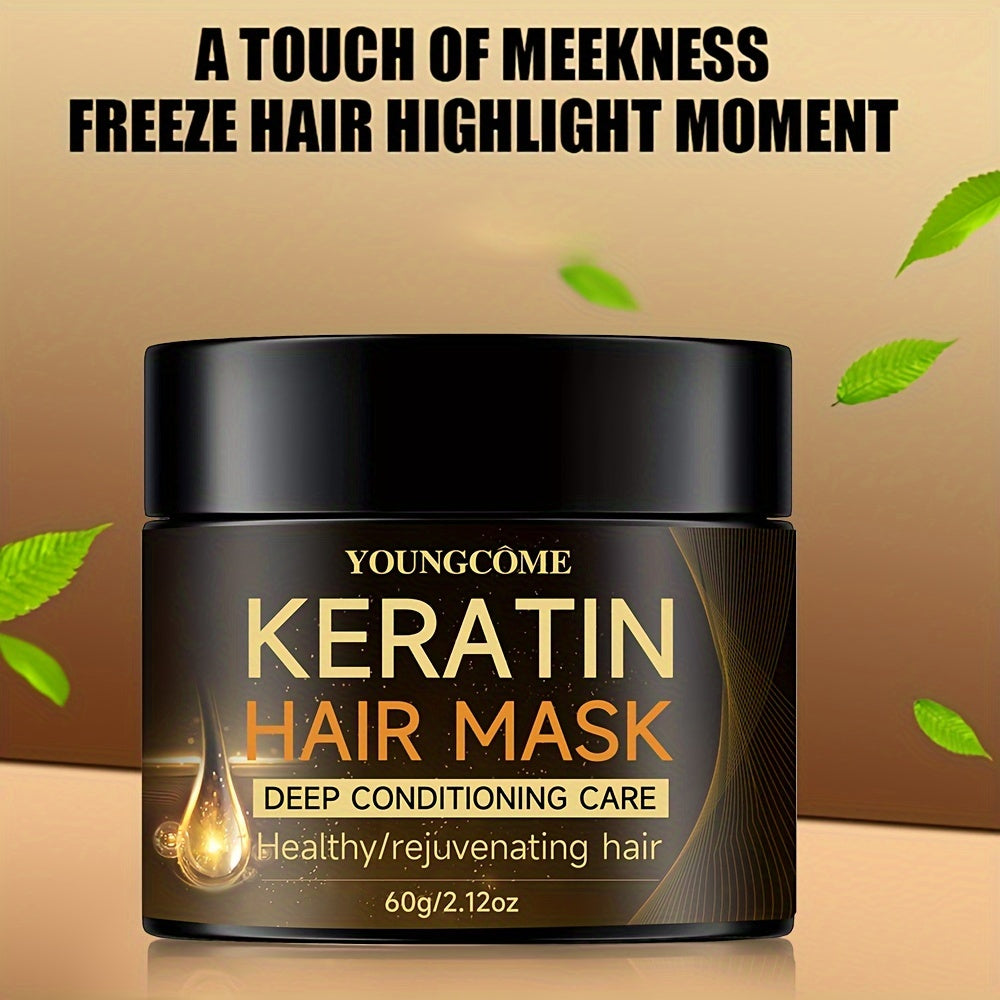 Keratin Hair Mask for all hair types, with plant squalane.