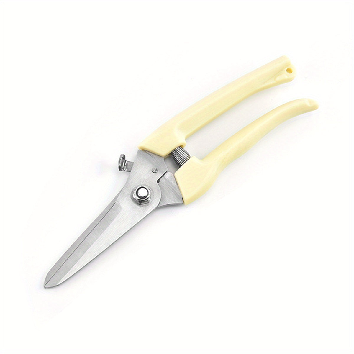 Set of garden pruning shears with sharp blades for cutting flowers, trimming plants, bonsai, and picking fruits.