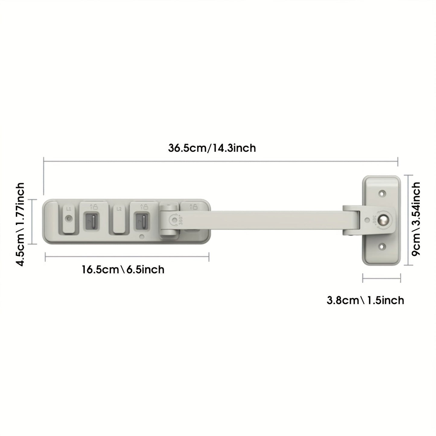 Keep Your Children Safe with the Easy-Install Window Lock - Prevents Falls and Sliding, Ensures Safety, Non-Toxic Light Gray Color, by LOOKTOSEE