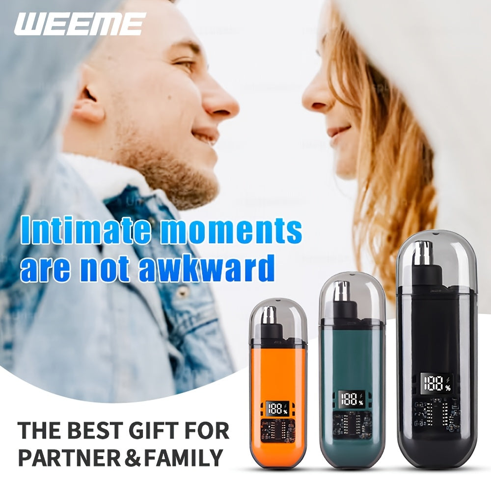 The WEEME WM001 Electronic Nose Hair Trimmer is stylish, portable, and rechargeable, making it an excellent choice for men's grooming. It is easy to use and helps maintain a neat appearance