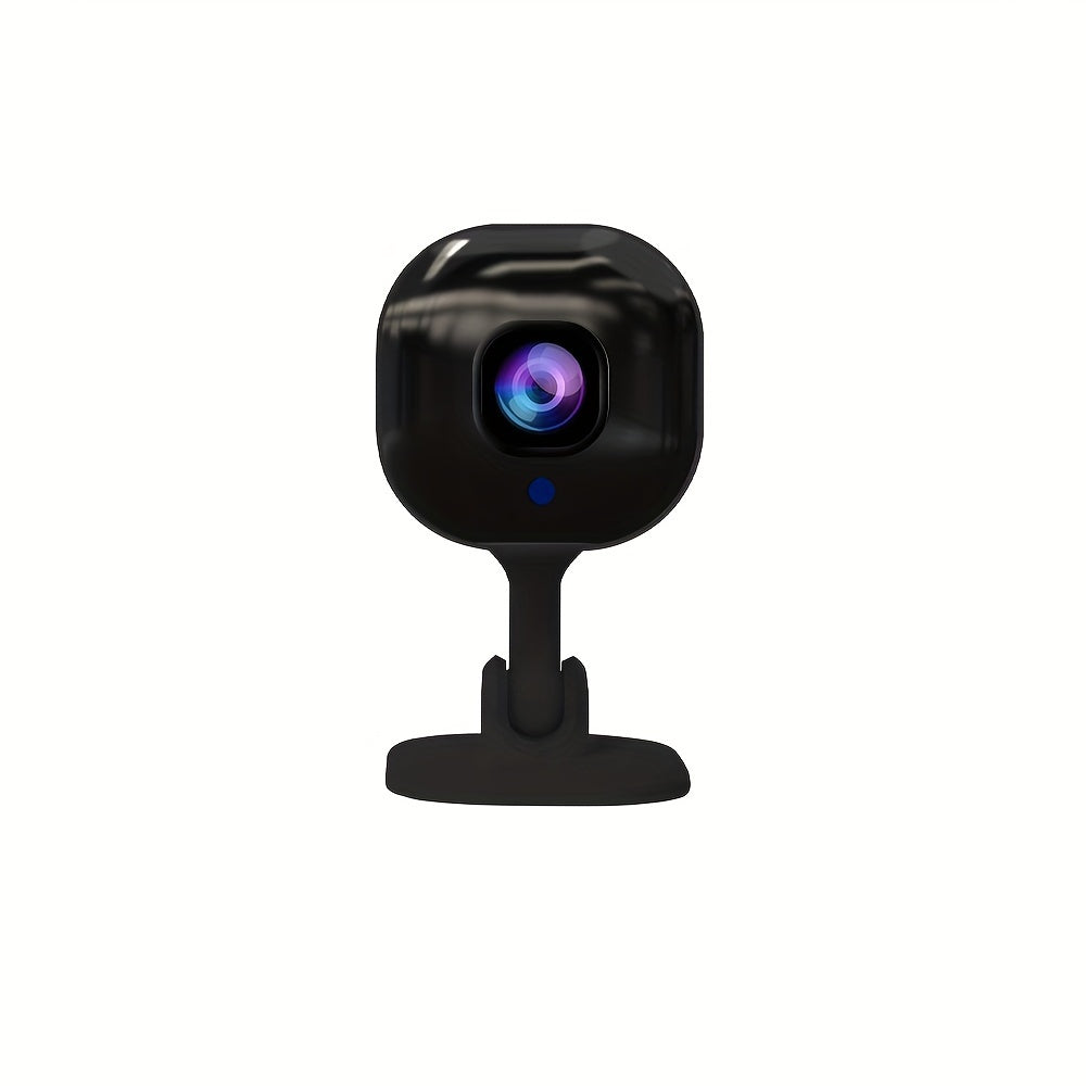 Home surveillance camera with wireless 2.4G WiFi connectivity, night vision, motion detection, instant alert capabilities, two-way audio, remote monitoring, and 480p video quality. USB powered for easy setup, designed for home and pet security, suitable