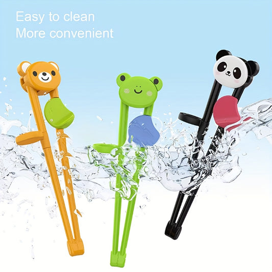 3 Cartoon Training Chopsticks for Easy Learning, Ideal for Home and Dorm Use