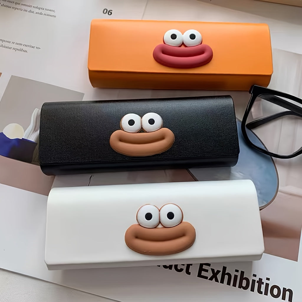 Stylish Glasses Case with Chic Sausage Mouth Design - Made with High-Quality Faux Leather, Fashionable and Functional Accessory, Ideal for Gifting during the Holidays including Christmas and Thanksgiving