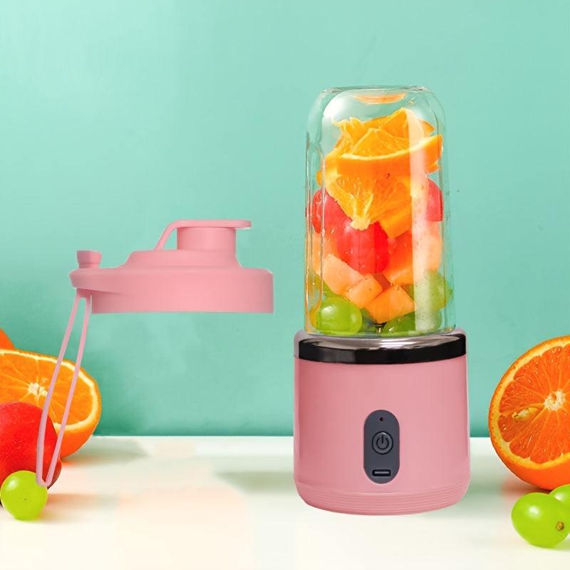 Introducing the upgraded version of our portable juicer set with a powerful 1500mAh ultra long battery. This juicer now features 10 blade heads for increased efficiency and super power. Perfect for making fresh fruit juices, it comes with both a single