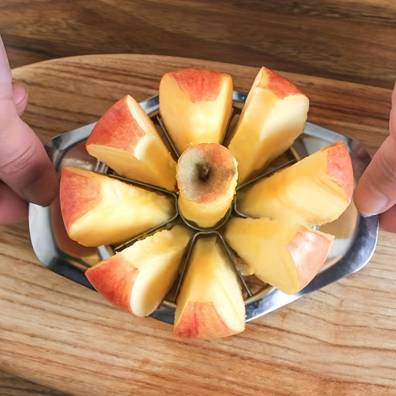 Apple Slicer & Corer made of Stainless Steel - A Durable Kitchen Tool for Precisely Cut Fruits, Great for Home and Dormitory Cooking