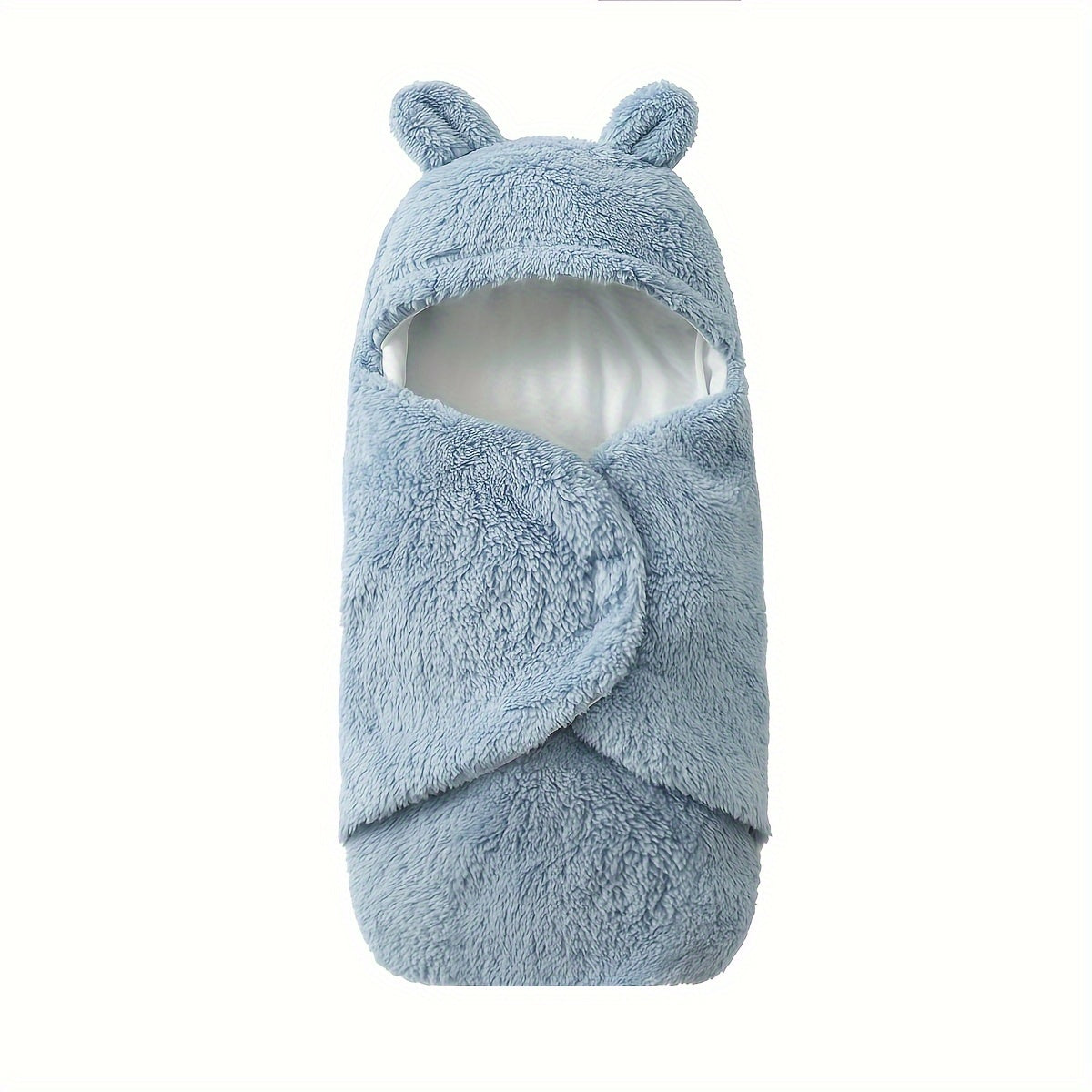 Ultra soft newborn fleece teddy bear swaddle for winter, perfect for Christmas, Halloween, and Thanksgiving Day gift.