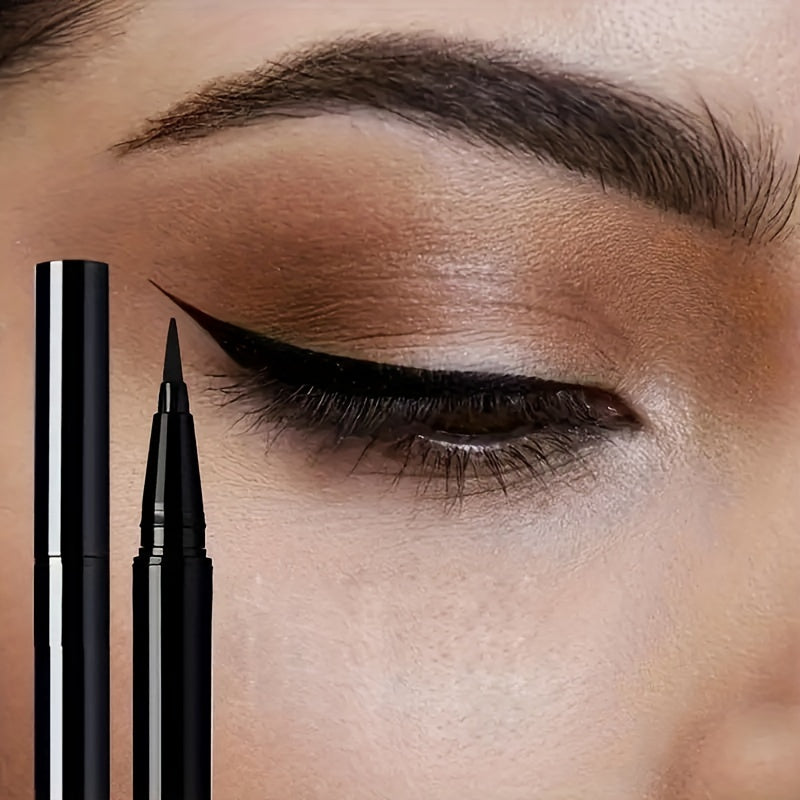 Luxury Waterproof Liquid Eyeliner 12-Pack with Precision Tip, Ideal for Sensitive Eyes & Smudge-Proof Formula