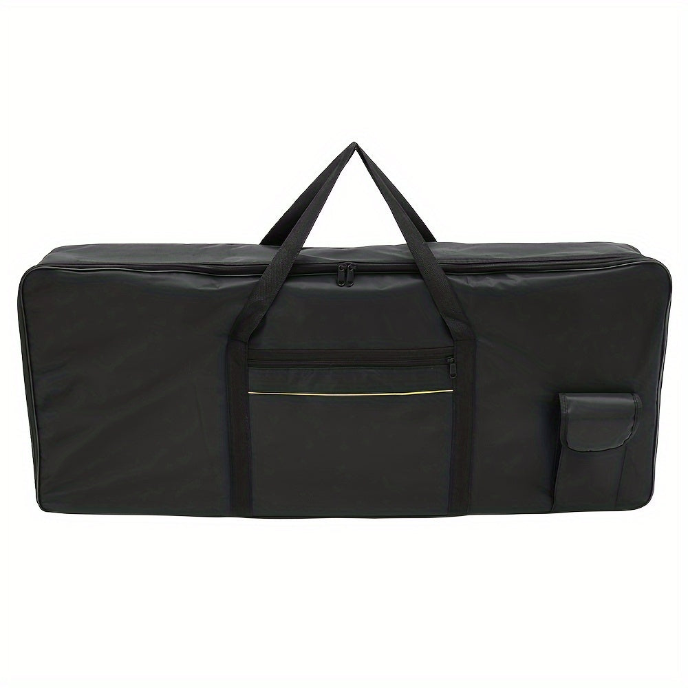 61 Keys instrument bag with carrying handle, made of Oxford cloth, waterproof and anti-shock. Suitable for piano storage and travel.