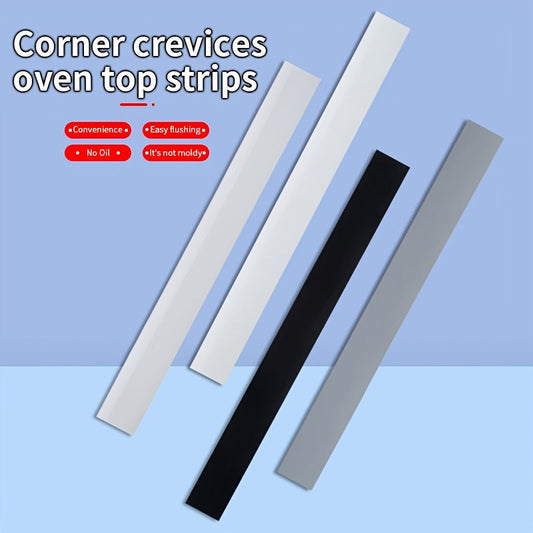 Kitchen Stove Counter Gap Cover Set - Includes 2 Pieces, Integrated Oven Top Strip Protectors, Easy to Clean Heat Resistant Seal Guards - Perfect for Oven and Countertop Protection, Dishwasher and Dryer Safe