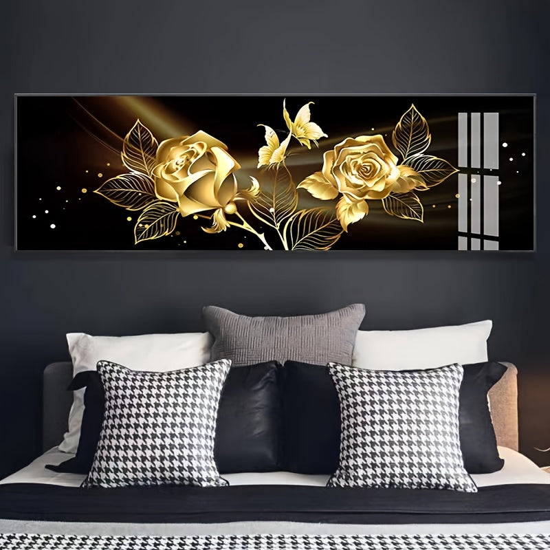 Unframed canvas poster featuring modern floral art, perfect gift for any room decor.