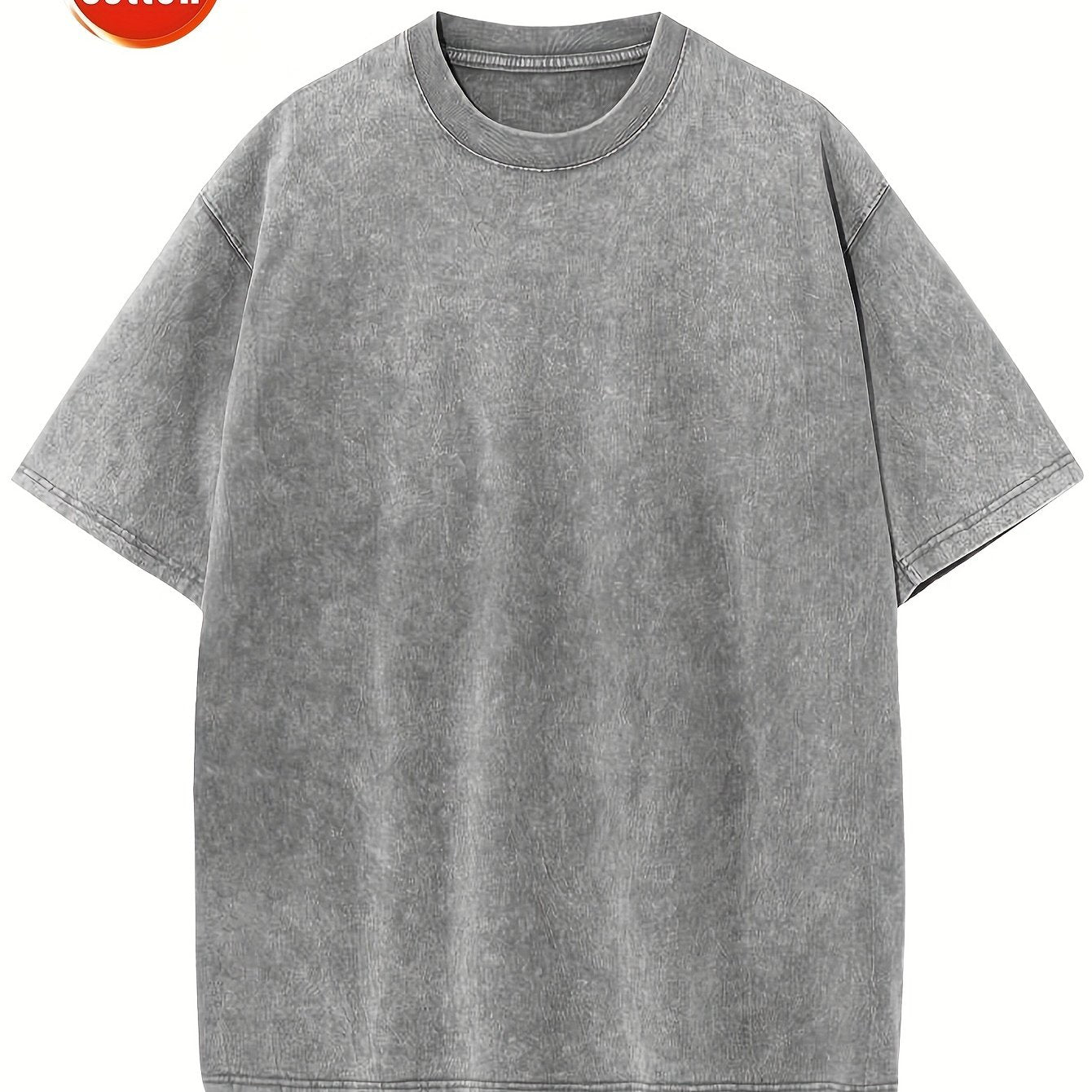 Vintage style men's cotton t-shirt for summer outdoor wear.